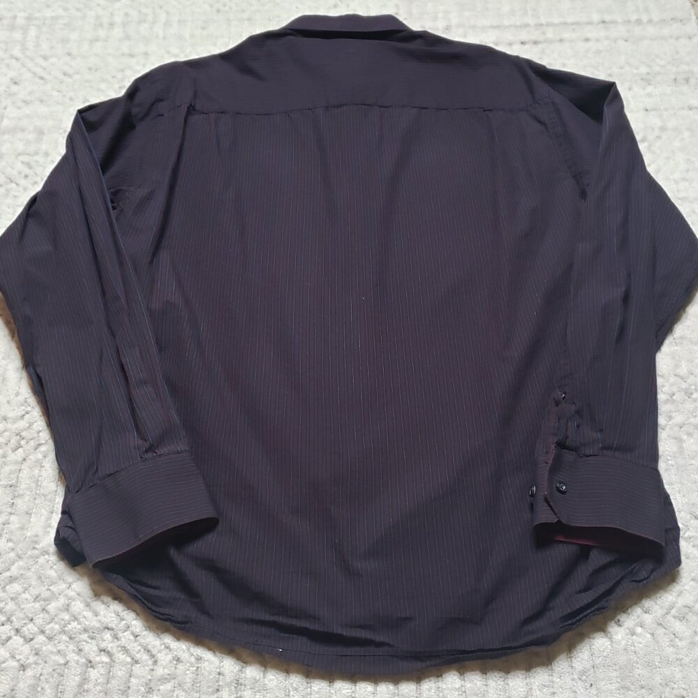 Emanuel Ungaro Men’s Stripe Long Sleeve Button‑Down Shirt Size XL - Picture 3 of 13